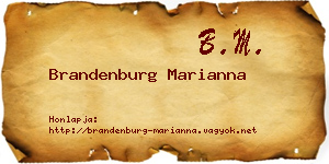 Brandenburg Marianna névjegykártya